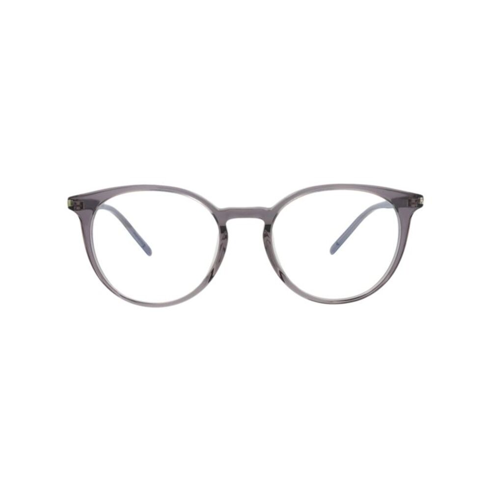Saint Laurent Round-Frame Acetate Optical Frames Grey Unisex-Adult